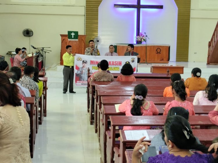 Tingkatkan Pelayanan, Polsek Tualang Gelar Minggu Kasih