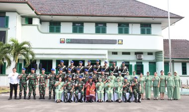 Danpomdam I/BB Sambut Kunjungan Kerja Wadan Puspomad di Medan 