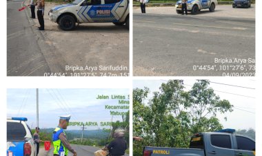 Antisipasi Pelanggaran Polsek Minas  Lakukan Patroli Bluelight