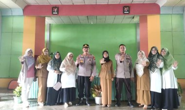 Cegah Perundungan Anak di Lingkungan Sekolah, Polsek Kuantan Hilir Sosialisasi di Sekolah