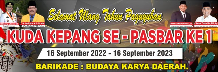 1 Tahun Hari Jadi Persatuan Paguyuban Kuda Kepang Pasaman Barat