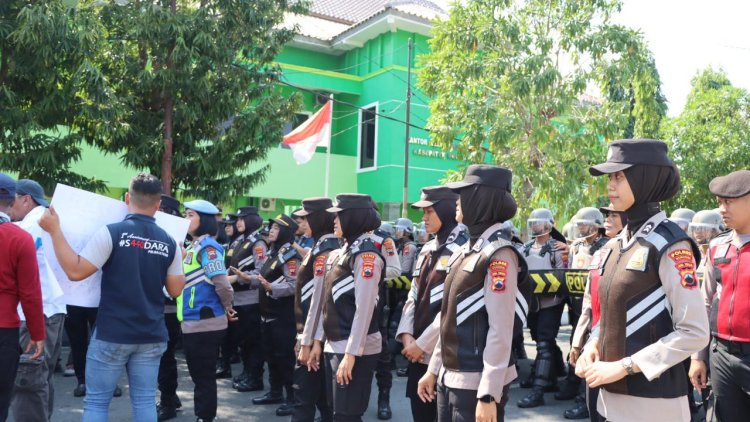 Siap Kawal Pemilu 2024, Polres Wonogiri Gelar Sispamkota