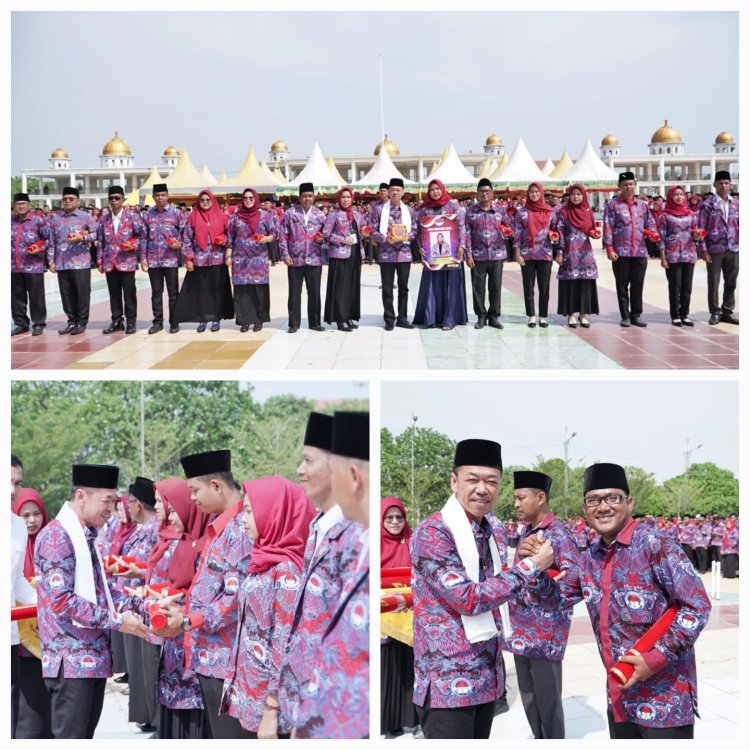 Pimpin Apel Akbar Perangkat Desa se-Kabupaten Rohil, Ini Pesan Bupati Afrizal Sintong