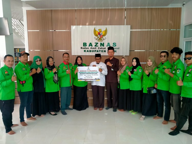 Laskar Hulubalang Melayu Riau Saluran Bantuan Kemanusiaan Lewat BAZNAS Siak