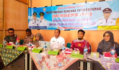 Nagari Lingkuang Aua Barat Laksanakan Musrenbang Perdana