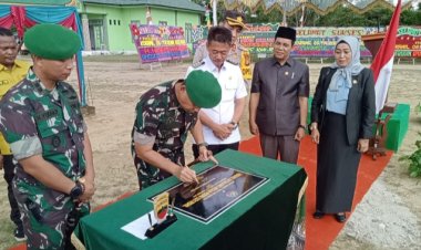 Peresmian Koramil 06 Tg Medan, Bupati Rohil Dampingi Danrem 031 Wira Bima