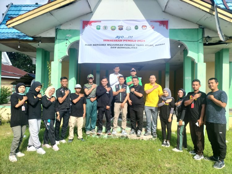 Cara Polsek Kandis Cooling System,Deklarasikan Pemilu Damai