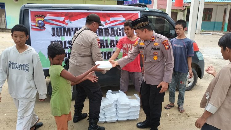 Jumat Berbagi, Kapolsek Tualang Kembali Kunjungi Anak-anak SLB Yayasan Fajar Amanah