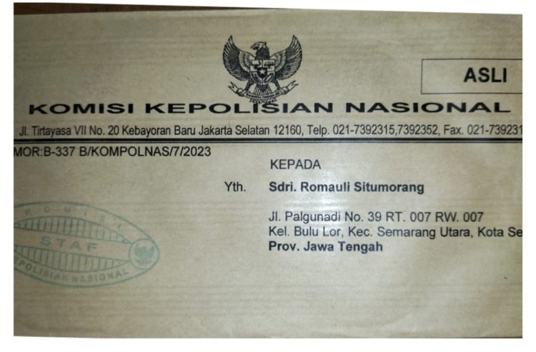 Penanganan Pengaduan Masyarakat Terhadap Aparat Penegak Hukum Di Bidpropam Polda Jawa Tengah Tidak Transparan