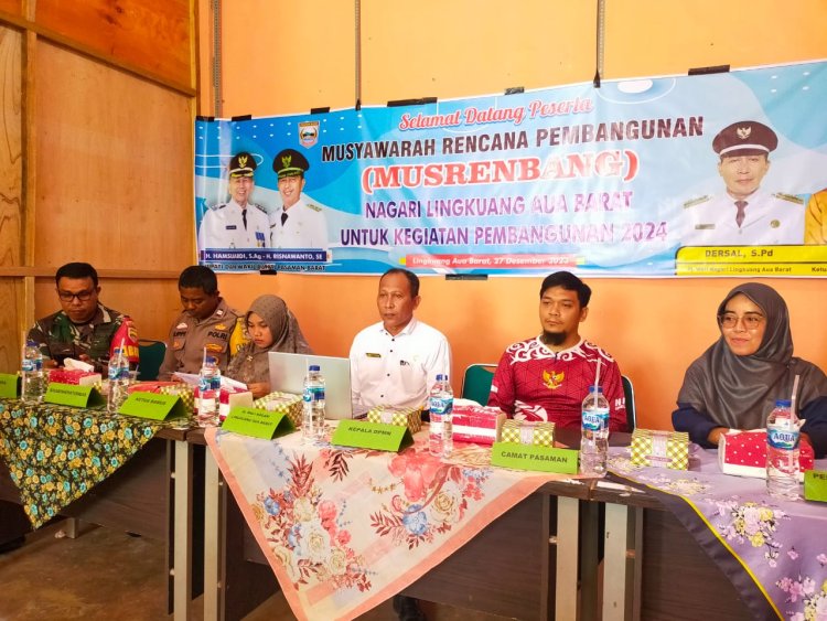 Nagari Lingkuang Aua Barat Laksanakan Musrenbang Perdana