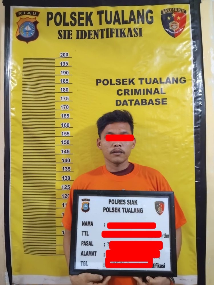 Pelaku Penggelapan Berupa 1 (satu) Unit Sepeda Motor Diamankan Tim Opsnal Polsek Tualang