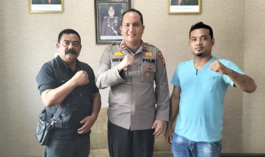 Jalin Silahturahmi Awak Media Bersama Kapolsek Minas Kompol Wan Mantazakka SH. MH