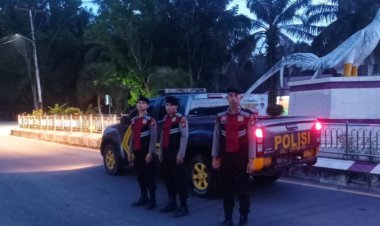Operasi Tertib Ramadhan: Sat Samapta Polres Rohil Memperkuat Pengamanan dan Patroli Subuh