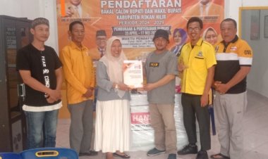 Afrizal Sintong Kembali Ajukan Pendaftaran untuk Calon Bupati Rohil di Pilkada 2024