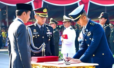 Panglima TNI Hadiri Upacara Prasetya Perwira TNI-Polri 2024 di Istana Merdeka