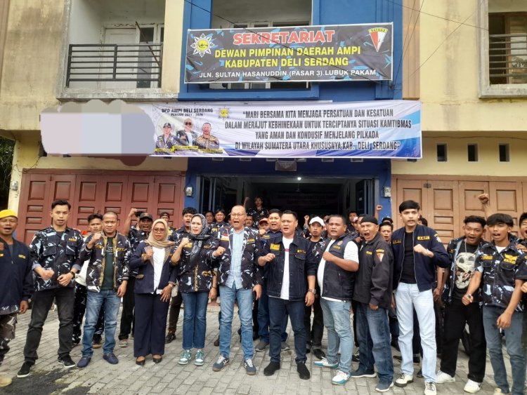 Ketua DPD AMPI Deliserdang Herman Nauli Nasution Deklarasikan Pilkada Damai Sumut 2024