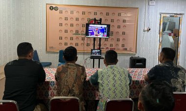 Lapas Pekanbaru Ikuti Apel Pelepasan Mudik Bersama Hari Raya Idul Fitri 1446 H 