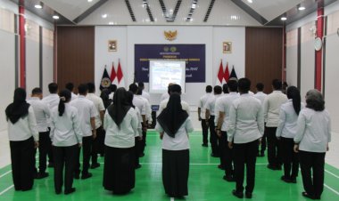 Lapas Pekanbaru Ikuti Apel Bersama dan Halal Bi Halal di Lingkungan Kemenko Imipas Kumham Secara Virtual