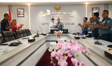 Kunjungi PT KPI Kilang Dumai, Danlanal Dumai Perkuat Sinergi Pengamanan Kilang