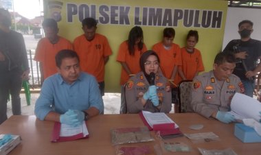 Bongkar Jaringan Curanmor, Polsek Limapuluh Tangkap 5 Pelaku