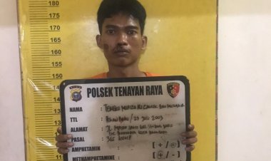 Pelaku Jambret Diamankan Polsek Tenayan Raya, Nyaris Dihakimi Massa