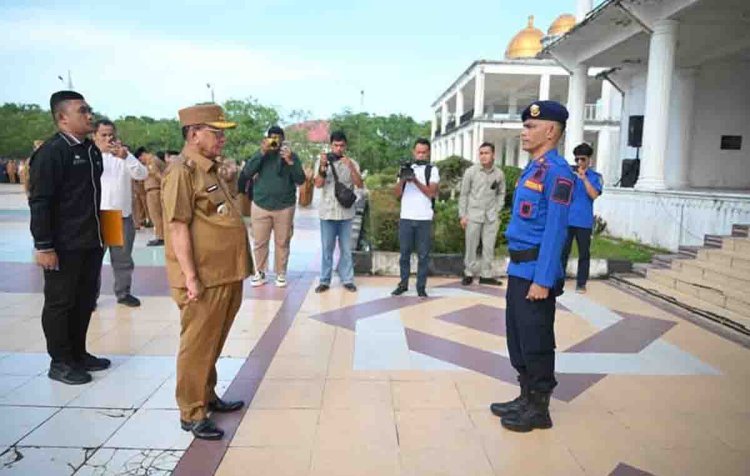 Pemkab Rohil Gelar Apel Perdana Pasca Idulfitri 1446 H, Bupati Bistamam Tekankan Disiplin dan Etos Kerja ASN