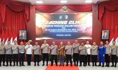Hadirkan Ahli Nasional, Polda Riau Gelar Coaching Clinic Hukum Perdata dalam Fidusia