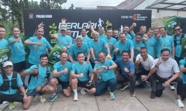 Polda Riau Gelar Road To Riau Bhayangkara Run 2025