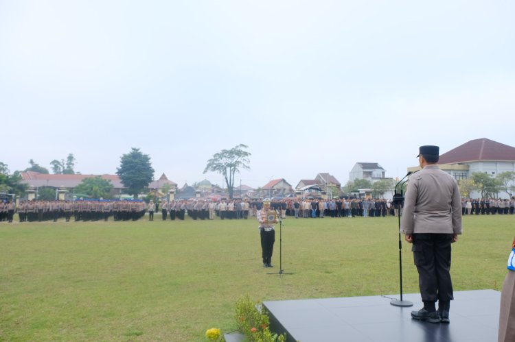 Gelar Apel Kesiapsiagaan Mayday 2025, Polda Riau Pastikan Tugas Pengamanan Secara Profesional