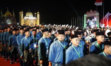 Semangat Kafilah Riau Meriahkan MTQ ke-43 di Bengkalis