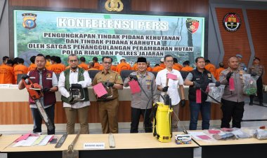 Polda Riau Tangkap 46 Pelaku Kejahatan Kehutanan