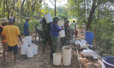 Gotong Royong TNI-Warga Warnai Pra TMMD di Boyolali