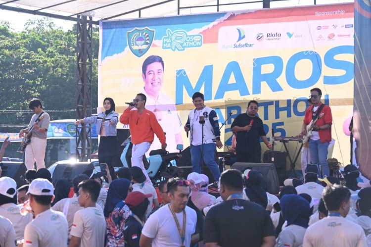 2.000 Peserta Meriahkan Maros Marathon 2025, Kadisops Lanud dan Bupati Maros Turut Lepas Start