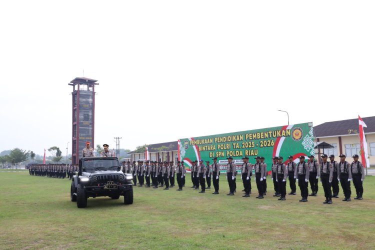 111 Siswa Didik Baru Melaksanakan Pendidikan Bintara Polri, Kegiatan Dibuka Kapolda Riau