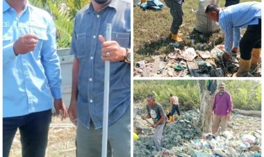 DLH Rohil Tinjau Pulau Halang Muka, Dorong Penanganan Limbah dan Kebersihan