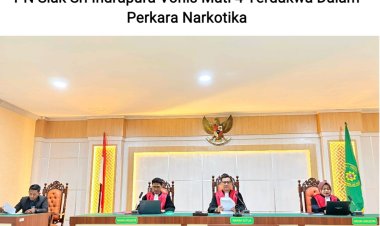 Putusan Mati 4 Terdakwa Narkotika 73 Kg di Siak