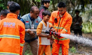 Simulasi Penanggulangan Bencana Karhutla di Sekolah, Upaya Tumbuhkan Kesadaran Cegah Bencana