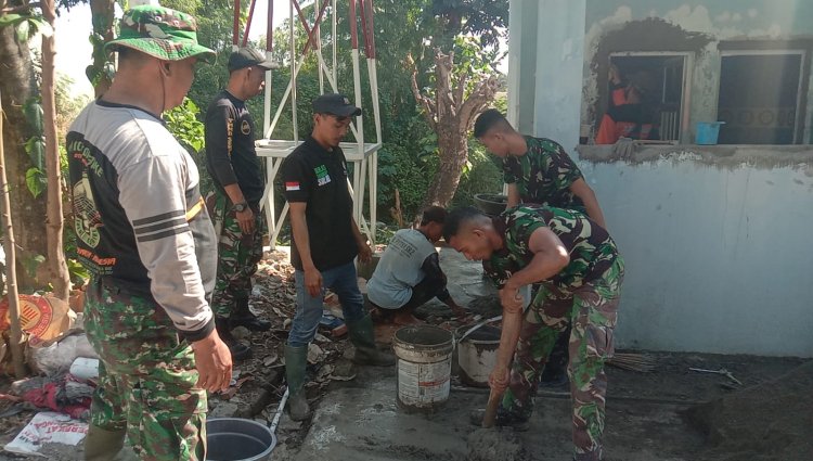 Satgas TMMD Kodim 0735/Surakarta Genjot Renovasi MCK Umum