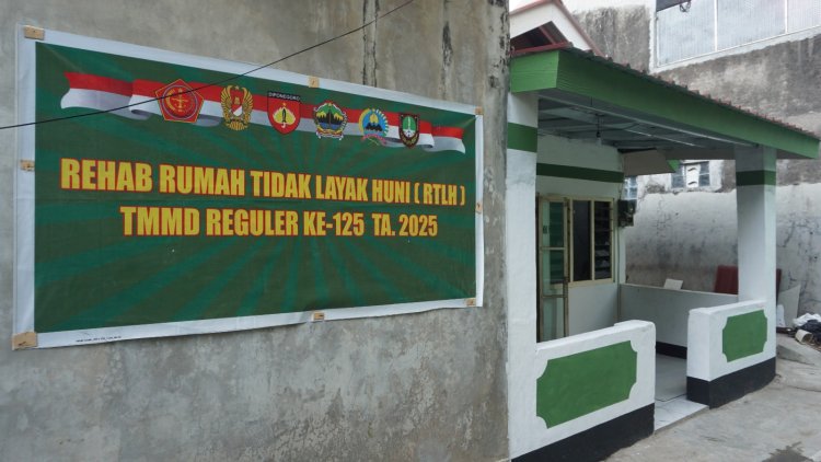 Renovasi RTLH TMMD Reguler 125 Kodim Surakarta Tuntas 100 Persen