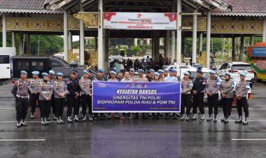 Wujudkan Sinergitas dan Soliditas Antar Instansi, TNI-Polri di Riau Gelar Patroli dan Bakti Sosial Bersama