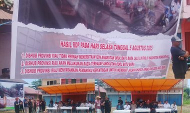 Masyarakat Inhu Deklarasi Stop Truk ODOL Batubara, Tuntut Solusi Nyata