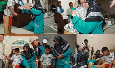 Afni Tepati Janji, Yuda Anak Disabilitas Terima Kaki Palsu dari Bupati Siak