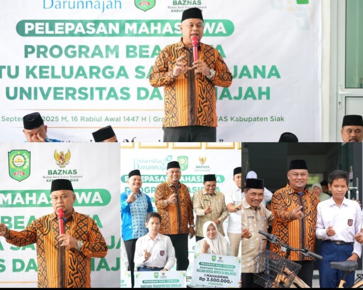 Wabup Siak Lepas 13 Mahasiswa Penerima Beasiswa SKSS