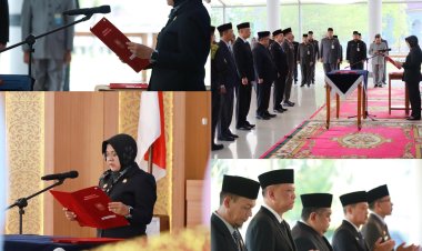 Bupati Siak Lantik Lima Pejabat Baru, Tekankan Loyalitas pada Rakyat