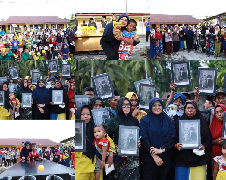 Bupati Afni Rayakan HUT Siak ke-26 di Teluk Lanus, Berbagi Kebahagiaan dan Bantuan