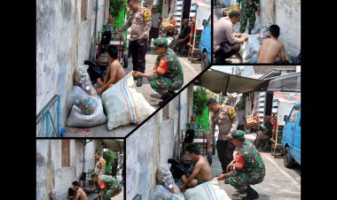 Babinsa Kratonan Sambangi Pengepul Barang Bekas, Perkuat Komsos & Kebersihan Lingkungan