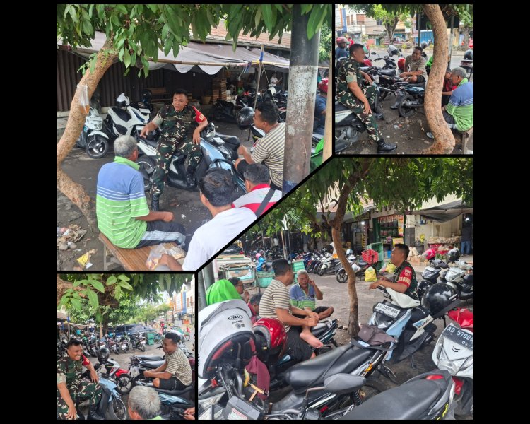 Babinsa Danukusuman Bangun Kedekatan Humanis dengan Warga Surakarta