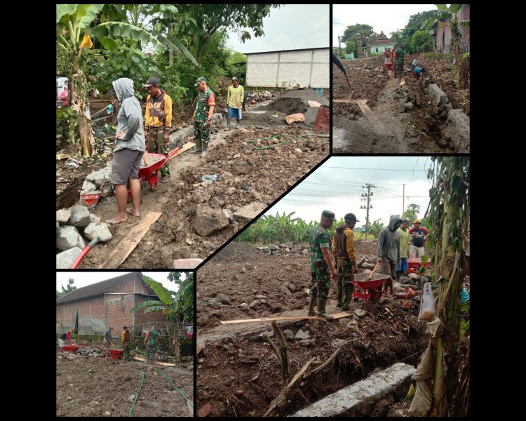 Babinsa & Warga Sembungan Bangun Koperasi Merah Putih