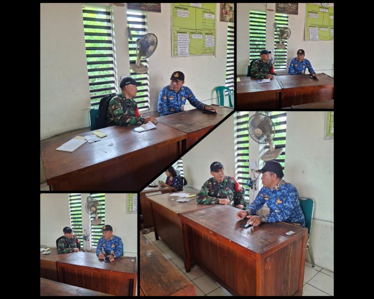 Babinsa dan Lurah Harjodaksino Perkuat Keamanan Pasar