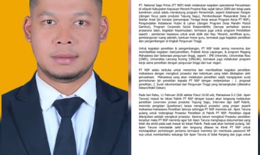 Dugaan Limbah dan Akses Penelitian, Mahasiswa S2 Unilak vs PT NSP Kepulauan Meranti